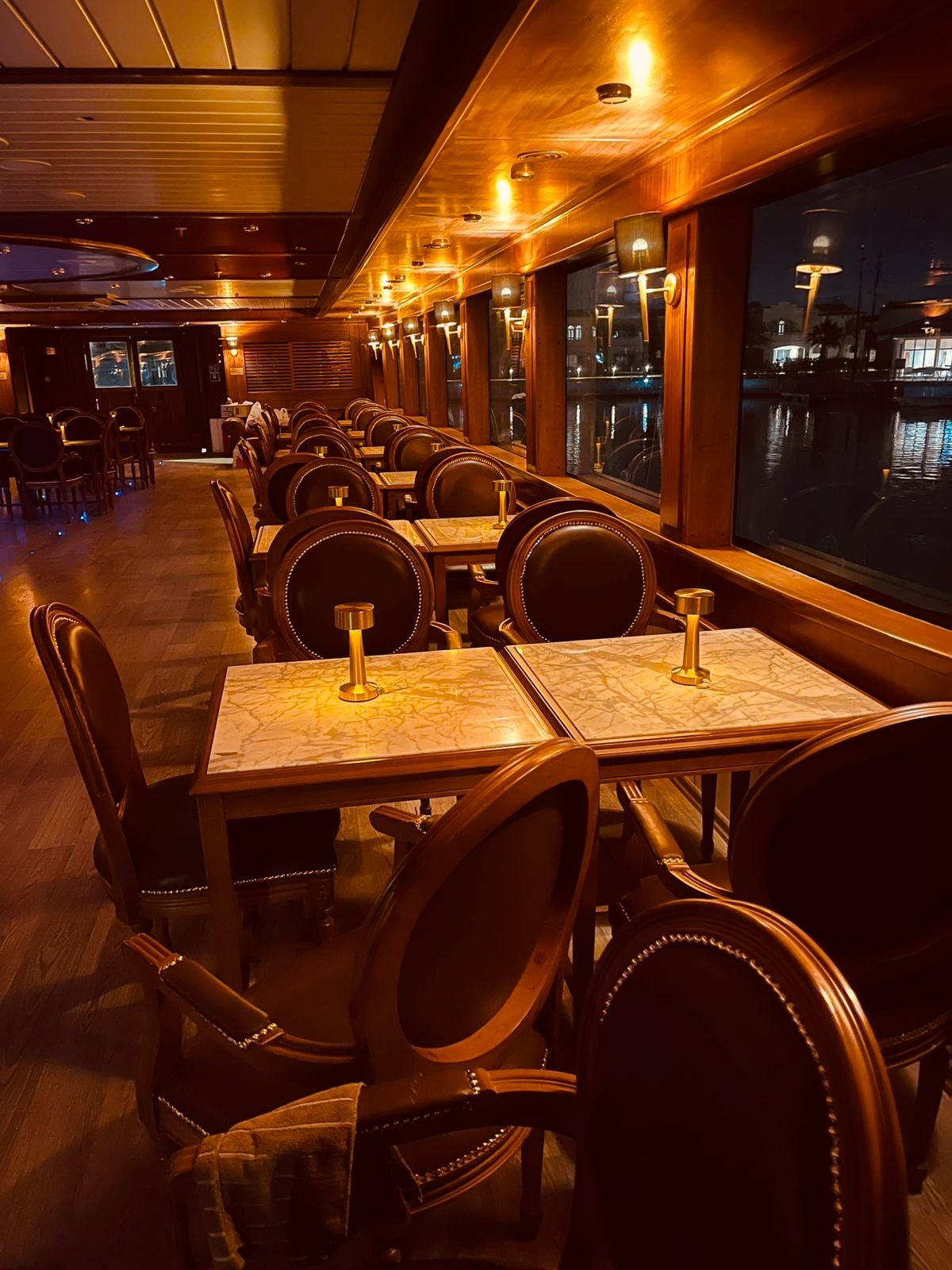 Fine dining aboard Hyper Elite Yacht